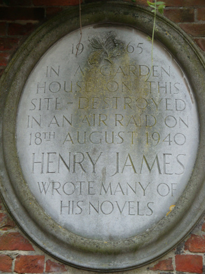 Henry James plaque